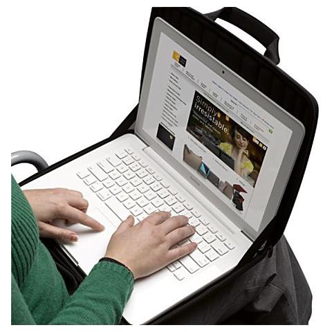 QNS116K 16" Custodia a tasca Nero borsa per notebook - Foto 1